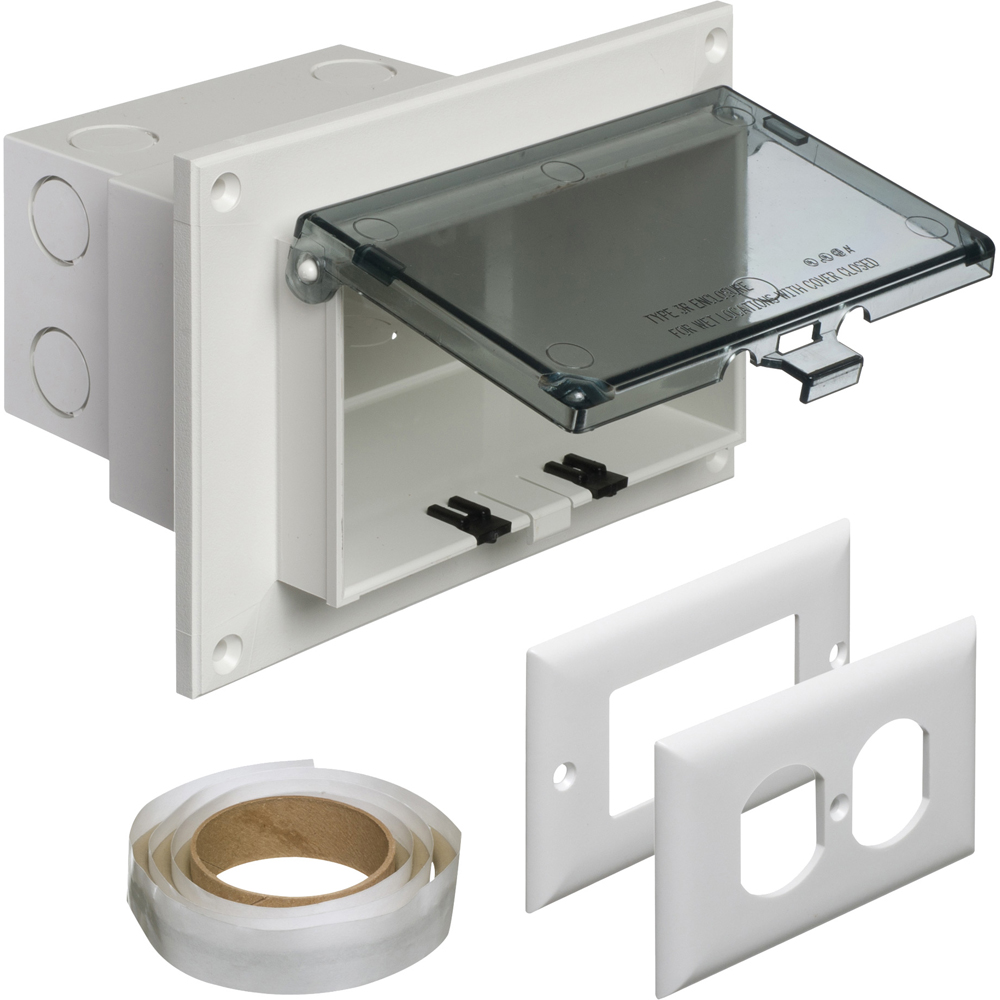ARL DBHR1C HORIZONTAL IN-BOX WHITE W/ CLEAR COVER FOR FLAT SURFACE RETROFIT CONSTRUCTION