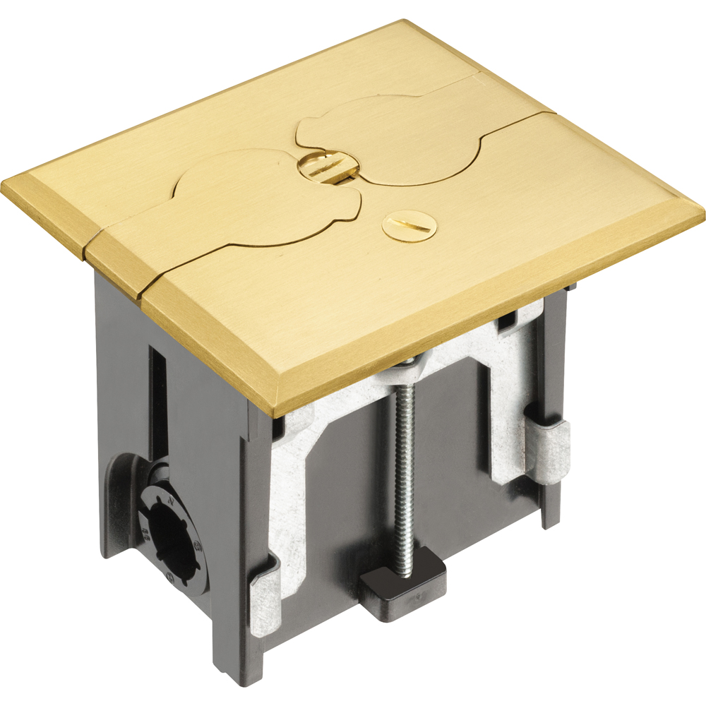 ARL FLBAF101MB BRASS FLOOR BOX - FLIP