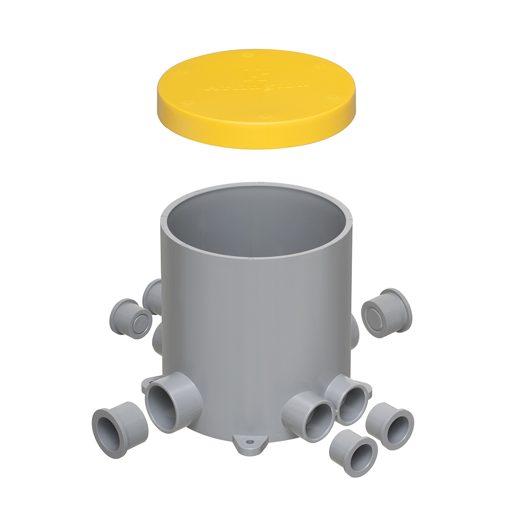 Product image for Arlington FLBC5500 5.5" Round Concrete Floor Box Kit, Non-Metallic