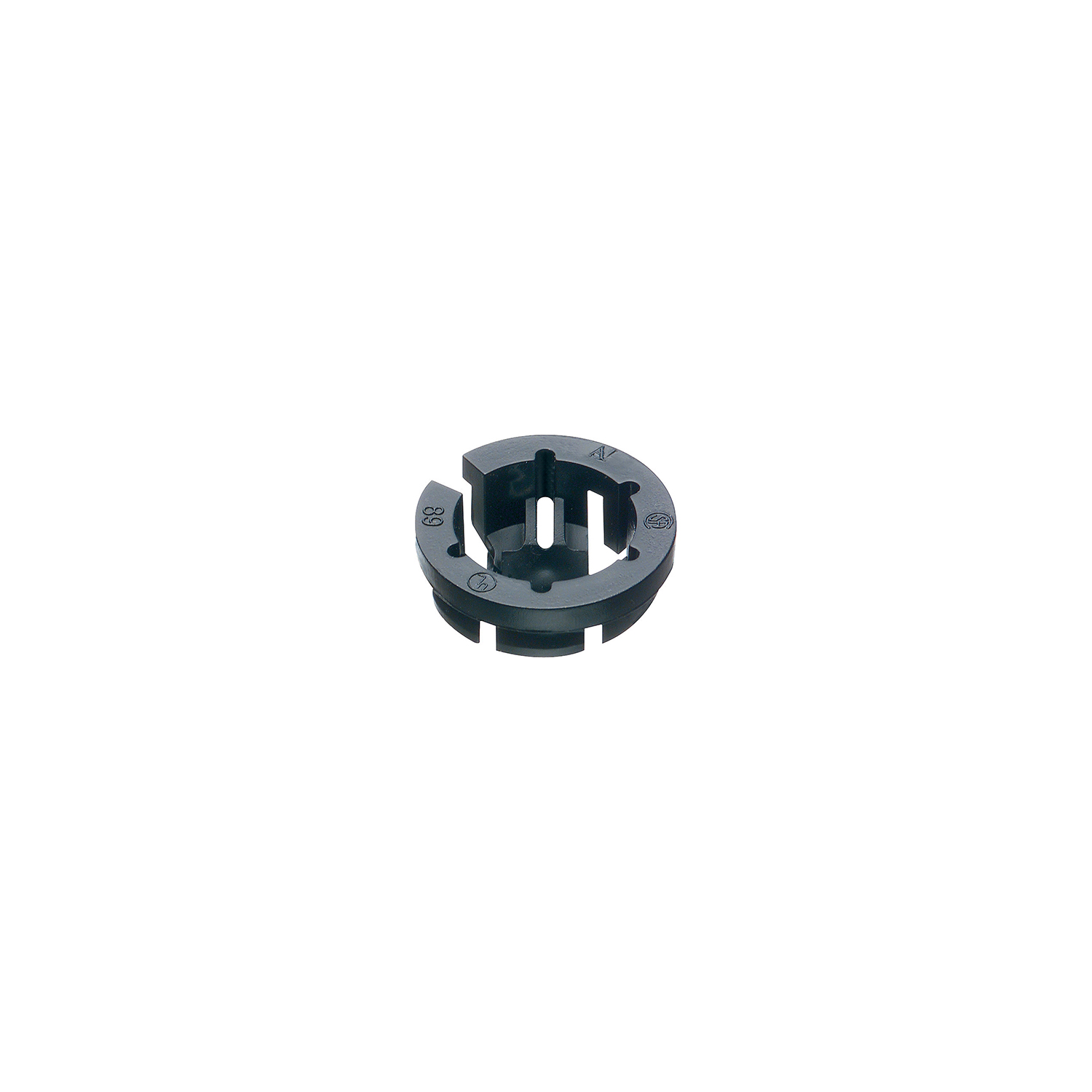 ARL NM94 1/2" PLASTIC PUSH IN CONNECTOR BLACK BUTTON