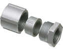 1" three piece coupling for rigid and IMC, Zinc die-cast, Trade Name - Erickson Coupling