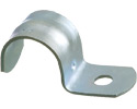 1" 1-Hole RIGID STRAP, Snap on type, plated steel