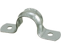 2-1/2" 2-Hole RIGID STRAP, Snap on type, plated steel