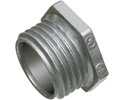 4" Conduit nipple, zinc die-cast, Provides burr free entrance into the box. Trade Name - Chase Nipple