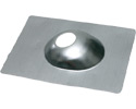 galvanized steel roof flashing with hole for pipe
