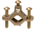bare wire ground clamp with bronze screws