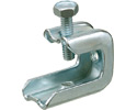 Beam Clamp. Plated Steel. 3/8 threaded rod size. Static Load rating 200lbs.