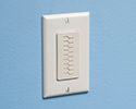 cable entry device with slotted cover installed on wall