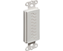 CED130 018997130150 Cable entry device with slotted cover. White Non-metallic. Includes two #6 screws.