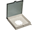 Weatherproof non metallic keypad enclosure. With paintable clear cover. Inside dimensions 7-1/2