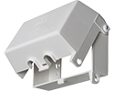 Dri-box adapter with non metallic cover and base. Accepts any wiring device and standard sized wall plate for a versatile NEMA 3R rated installation. Adapter is for a vertically mounted single gang box and has a white paintable cover. The depth is 2.9