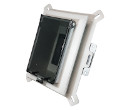 Low profile Inbox for new vinyl siding construction. Vertical with weatherproof while in use Extra Duty clear cover.