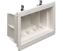 Recessed indoor inbox for new and retrofit construction. 2 hour fire rating. Four Gang. White