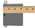measuring ruler next to adjustable outlet box