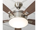 fan mounted to ceiling grid