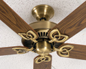 ceiling fan mounted to drop ceiling