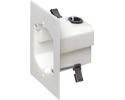 One piece single gang retrofit non-metallic box. installs with a 3-1/2