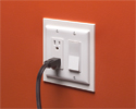 outlet with cord plugged in