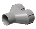 Y adapter providing two 1" openings for conduit entering a 1" hub. For use with Arlington's FLBC4500.