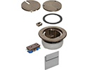 IN BOX cover kit. recessed receptacle and low voltage keystone for new concrete. Installs in Arlington's FLBC4500 and FLBC4502 box. Non metallic. Color Brown.