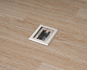 floor box in wooden floor
