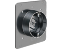 Non Metallic flanged fixtured hand box. For New construction. For 5/8 wall finish thickness can convert up to 7/8 wall finish thickness.