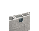 two gang steel box in concrete block wall