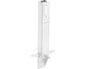 For when you only need to install outdoor light fixtures, choose Arlington's low-profile Gard-N-Post. The 19.5" UV rated white plastic post can accommodate most outdoor fixtures with a 3/4" or 1/2" NPT. The base has built-in stabilizers for extra stability and also has an angled base for easy access to underground wiring. The access panel has a built-in knockout for installation of a photocell, and the color of the post will not chip off.