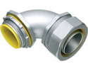 Straight, zinc die-cast connector for use with metallic or non metallic liquid tight conduit type B only. 2-1/2" Trade Size. 90 degrees.