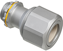 Liquid tight concrete tight zinc fitting for PVC jacketed MC cable and tech90 cable. Cable Range .725 to .980. 3/4