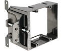 Low Voltage mounting bracket, two gang for installation on new construction for class 2 wiring only. Adjusts up to an 1-1/2