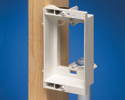 recessed low voltage mounting bracket on wooden stud