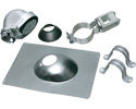 Mast Kit, 2" trade size. Kit provides an assortment of service entrance mast components for installing overhead service drops in residential and commercial buildings using conduit. Includes Entrance Cap, Roof Flashing, Ampere Service.