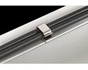 wires secured to sheet metal frame with snap on wire clip