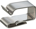 Snap on wire clip, stainless steel. Designed to hold cable cords firmly in place. Ideal for solar panel installations.