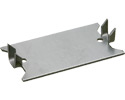 Safety Plate, 16 gauge steel. Trade Size 1-1/2" x 3-1/4". Protects wire from nailing surface.