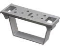 Flat surface bracket for Arlington's T205. To be used on flat surfaces. Bracket has hinged opening for easily installing or removing cable.