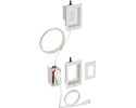 TV BRIDGE II Kit. Non Metallic prewired, preassembled box kits. With single gang boxes.