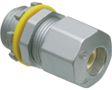 Zinc die-cast, 1/2" UF connector with low profile design for smaller and standard sized underground feeder cable.