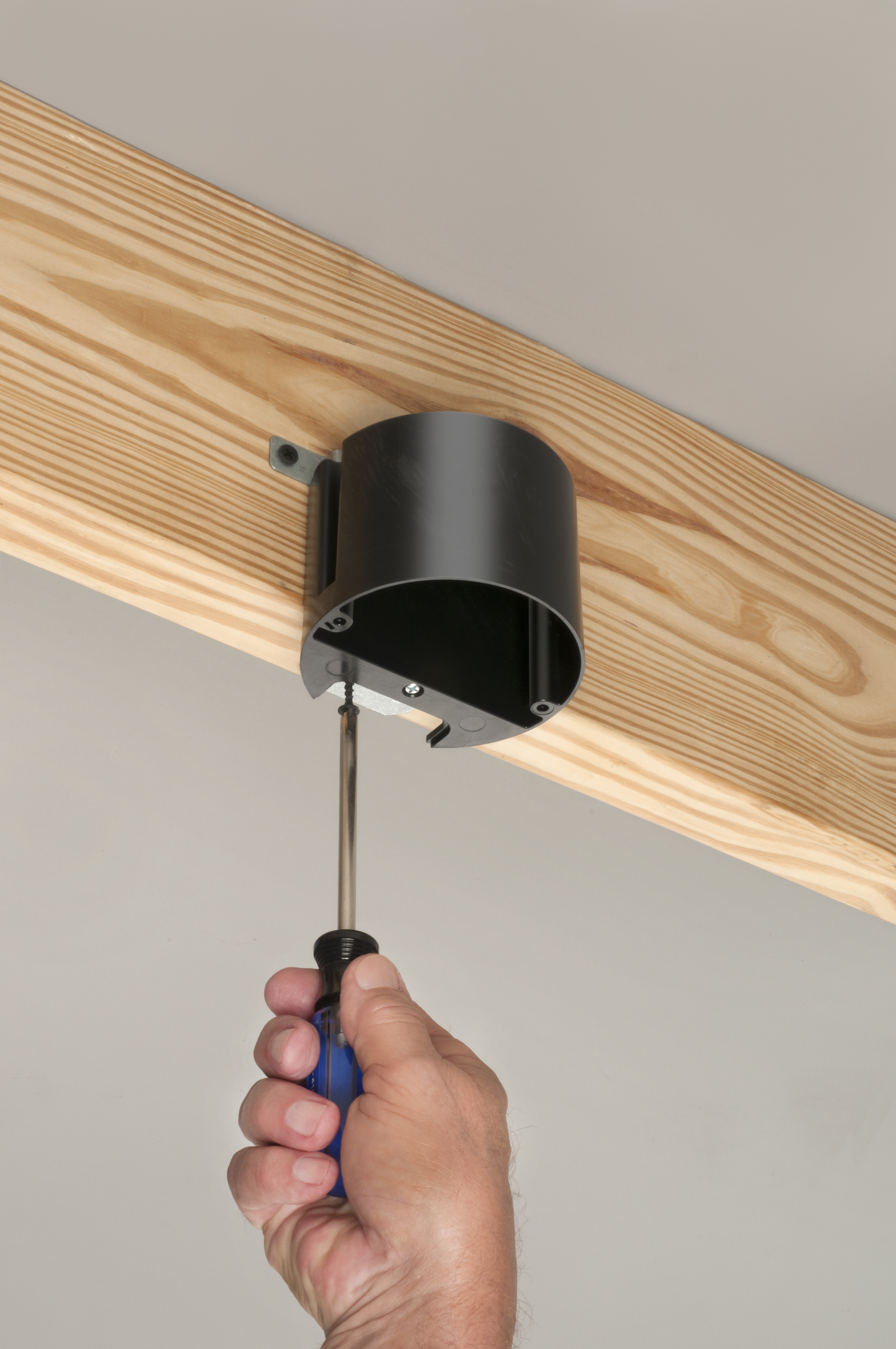 Help! Joist preventing me from installing a ceiling electrical box for